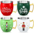 Nutcracker Moscow Mule Mugs Set of 4 for Holiday Cheer