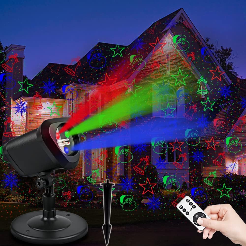 RGB Laser Christmas Lights for Indoor and Outdoor Holiday Decor