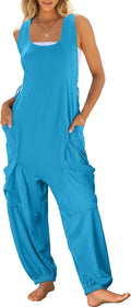 Women Overalls Jumpsuit Loose Casual Sleeveless Romper - Summer Fit