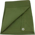 6 ft x 8 ft Green Canvas Tarp 12oz Heavy Duty - Water Resistant