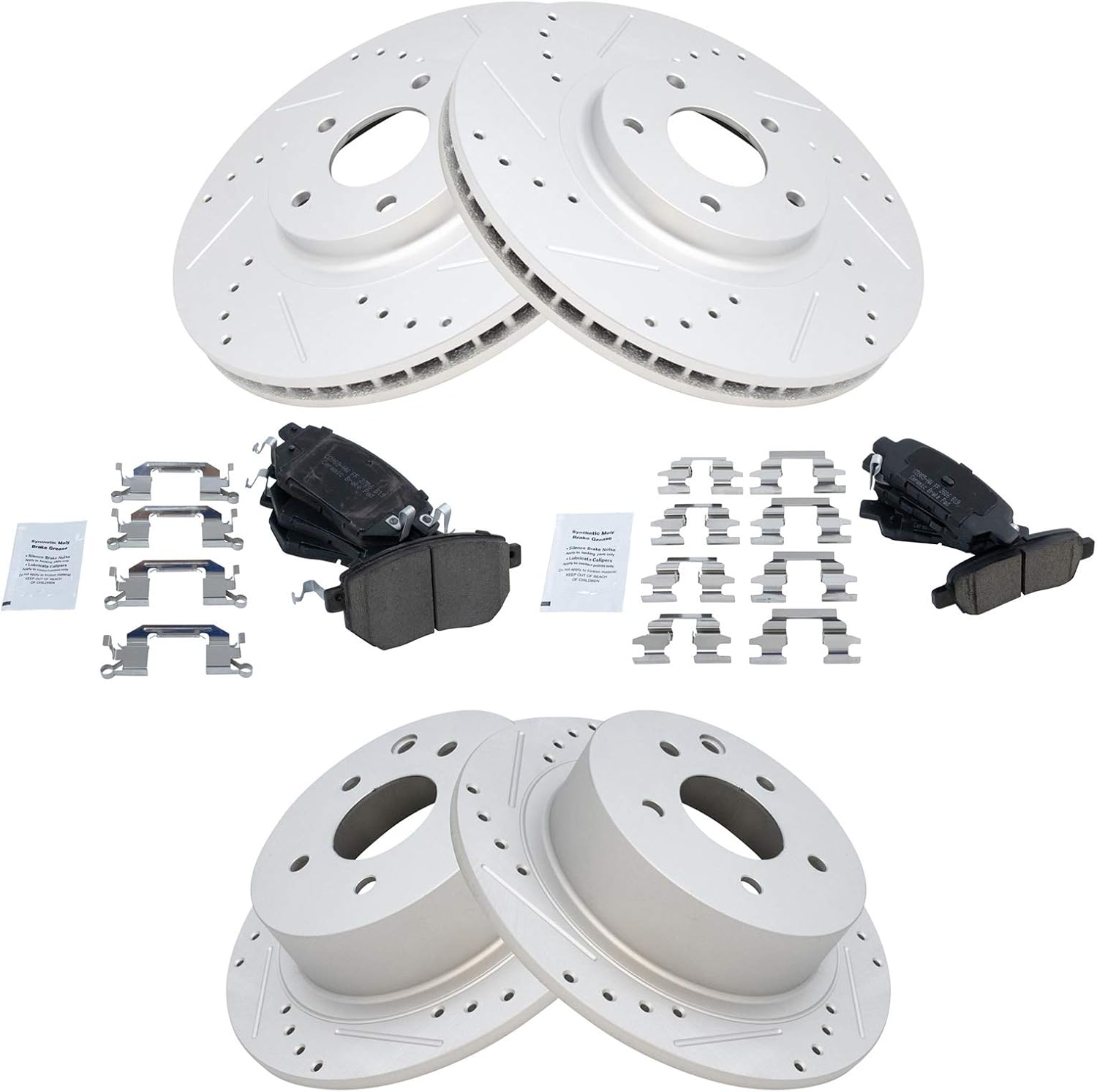 Performance Brake Pad & Rotor Kit for 2005-2006 Nissan Altima