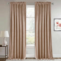 Blush Velvet Curtains - Room Darkening Window Panels 52 x 84 (2 Pcs)