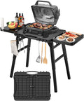 Universal Folding Grill Cart for Ninja Woodfire and 25in Grills