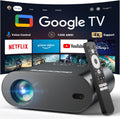 GooDee 4K UHD Smart Projector with Google TV - Portable Home Theater