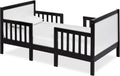 Hudson 3-in-1 Convertible Toddler Bed Black & White - Low-to-Floor