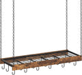 Hanging Pot Rack Ceiling Mount Pot Hanger - Space-Saving Cookware