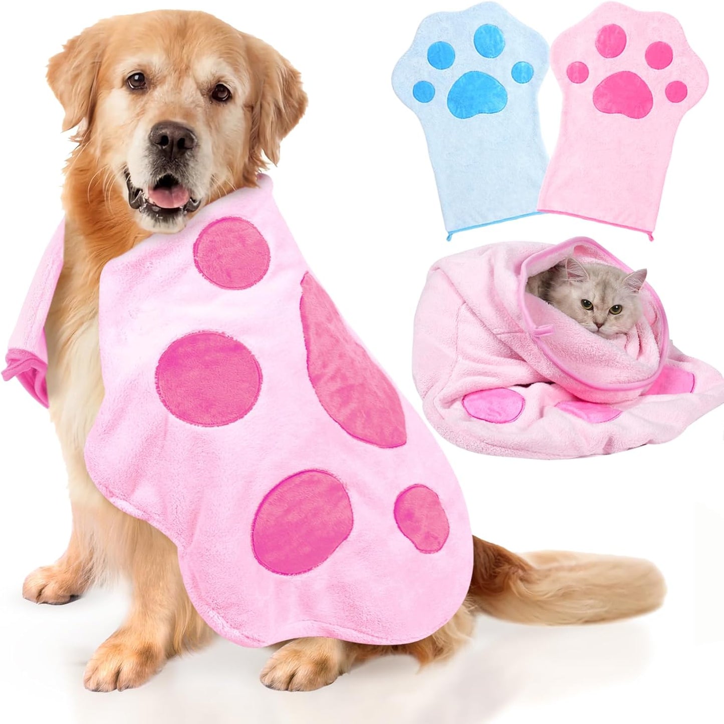 Antetek Quick Dry Pet Towel - Super Absorbent