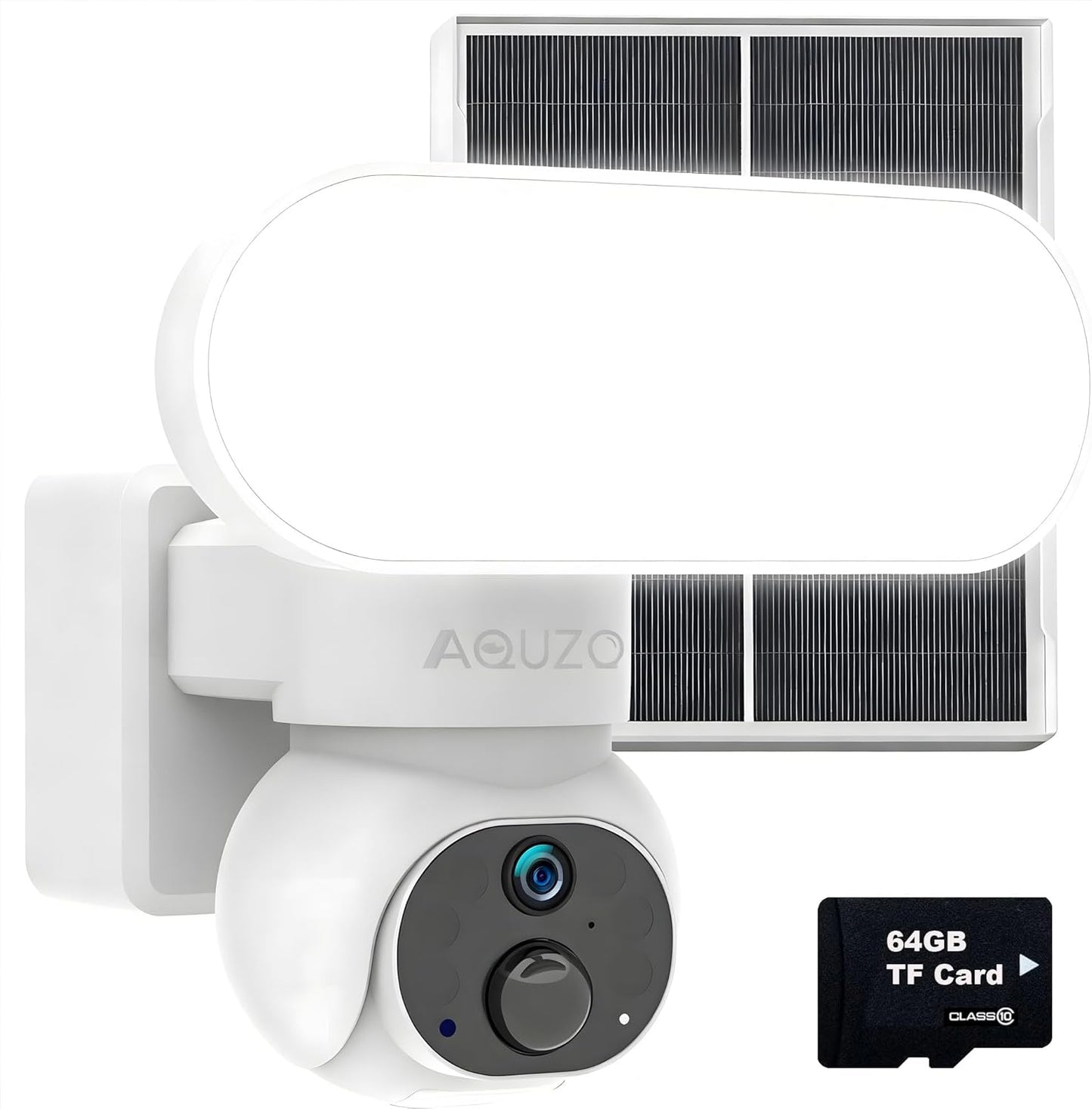 Solar Wireless Outdoor Security Camera with Flood Light Features