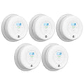 Smoke Detector Carbon Monoxide Combo 10-Year Battery - Pack of 5