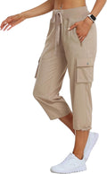 MoFiz Women's Cargo Capris Hiking Pants - Lightweight (Style LM4B)