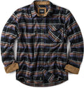 CQR Men's 100% Cotton Button Down Flannel Shirt - Warm (Style 13GY)