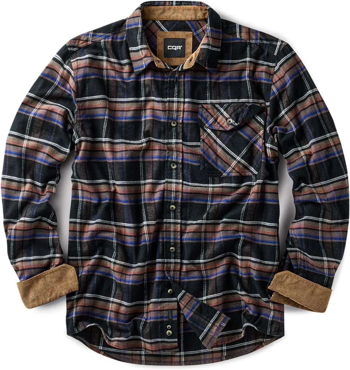CQR Men's 100% Cotton Flannel Shirts for All Occasions