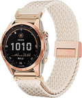 Stretchy Magnetic Braided Band for Garmin Fenix 7S