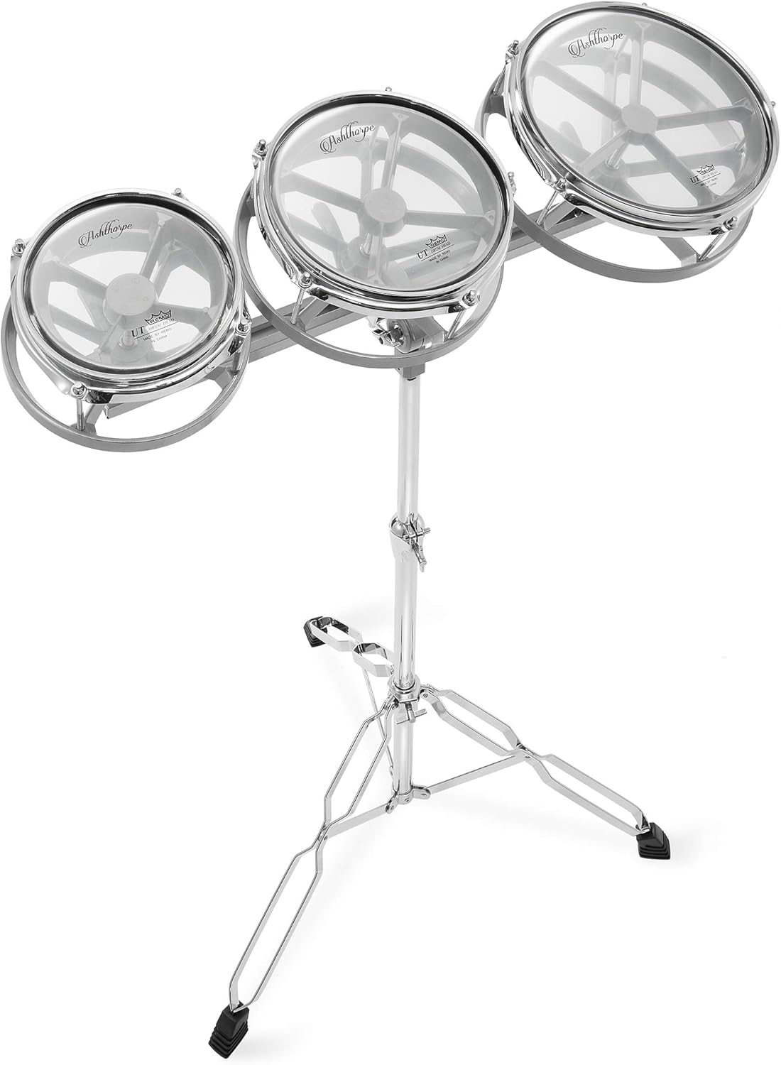 Ashthorpe Roto Tom Drum Set with Remo Heads for Musicians