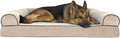 Furhaven Large Orthopedic Dog Bed with Bolsters for Ultimate Support