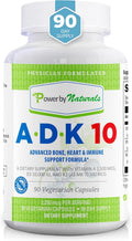 Power By Naturals ADK Vitamin Supplement for Heart and Bone Health