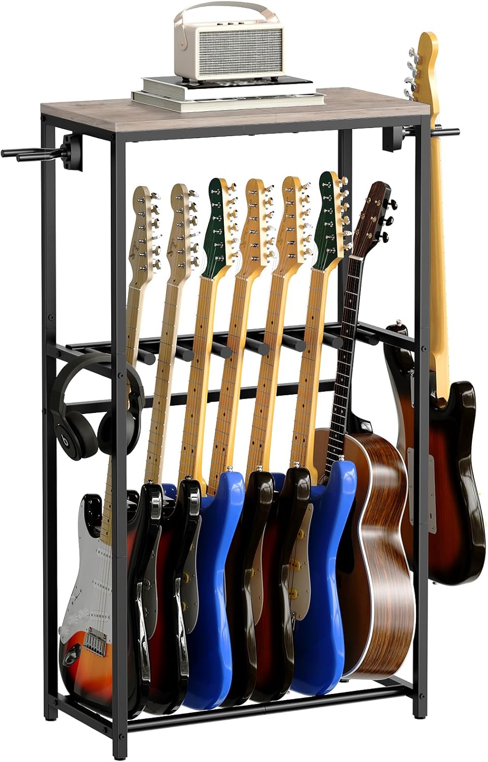 Space-Saving Multi-Guitar Rack for Home Studio - MAHANCRIS