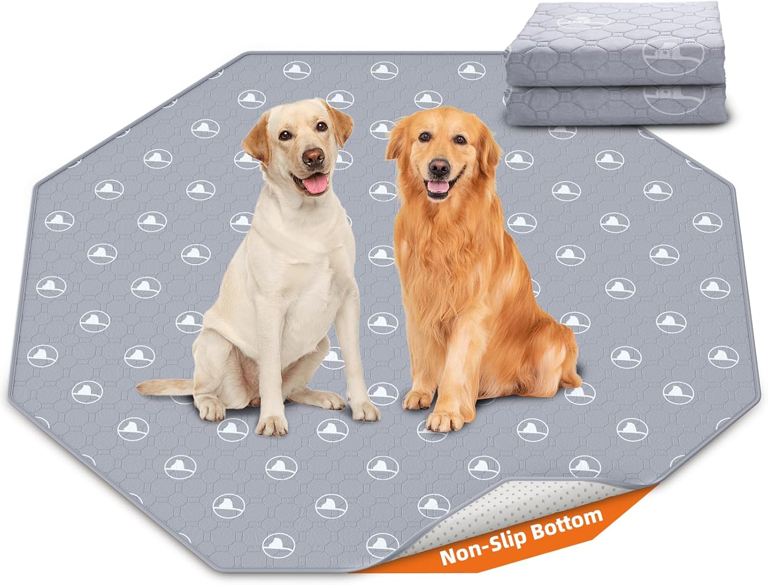 Washable Pee Pads for Dogs - Reusable Leak-Proof Training Pads