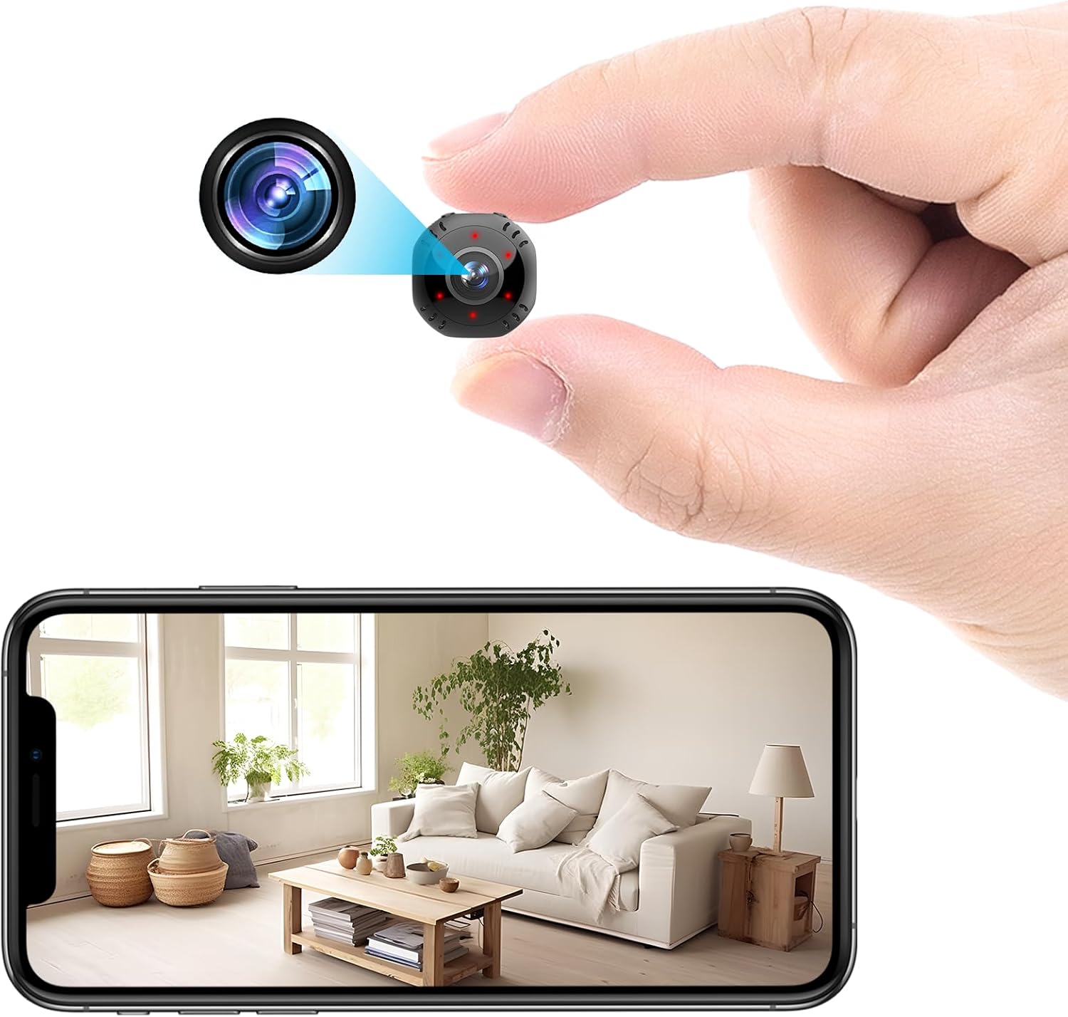 LAIFUCAM Mini Wireless Spy Camera for Home Security
