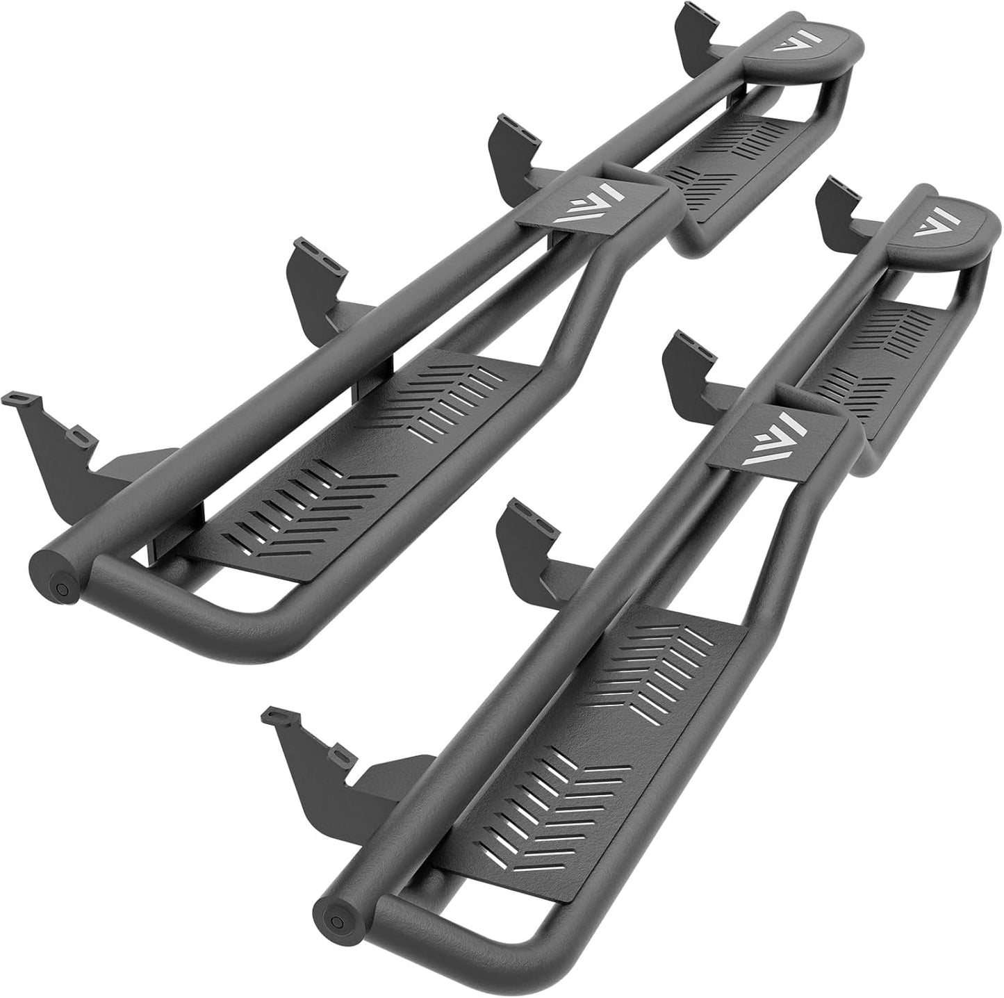 Two Raised Steps Running Boards for 2007-2021 Toyota Tundra