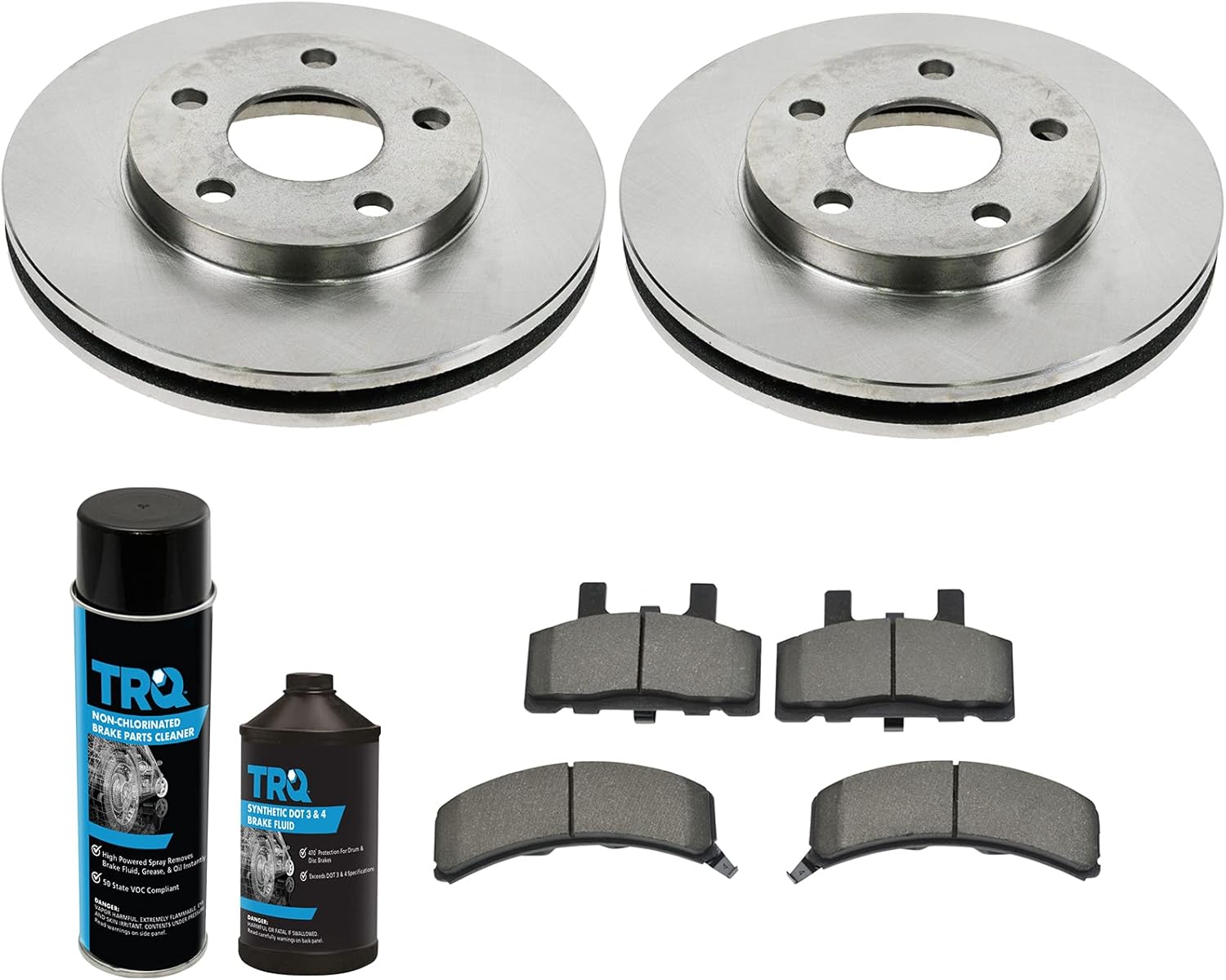 TRQ Front Brake Pad & Rotor Kit for Cadillac DeVille & Fleetwood