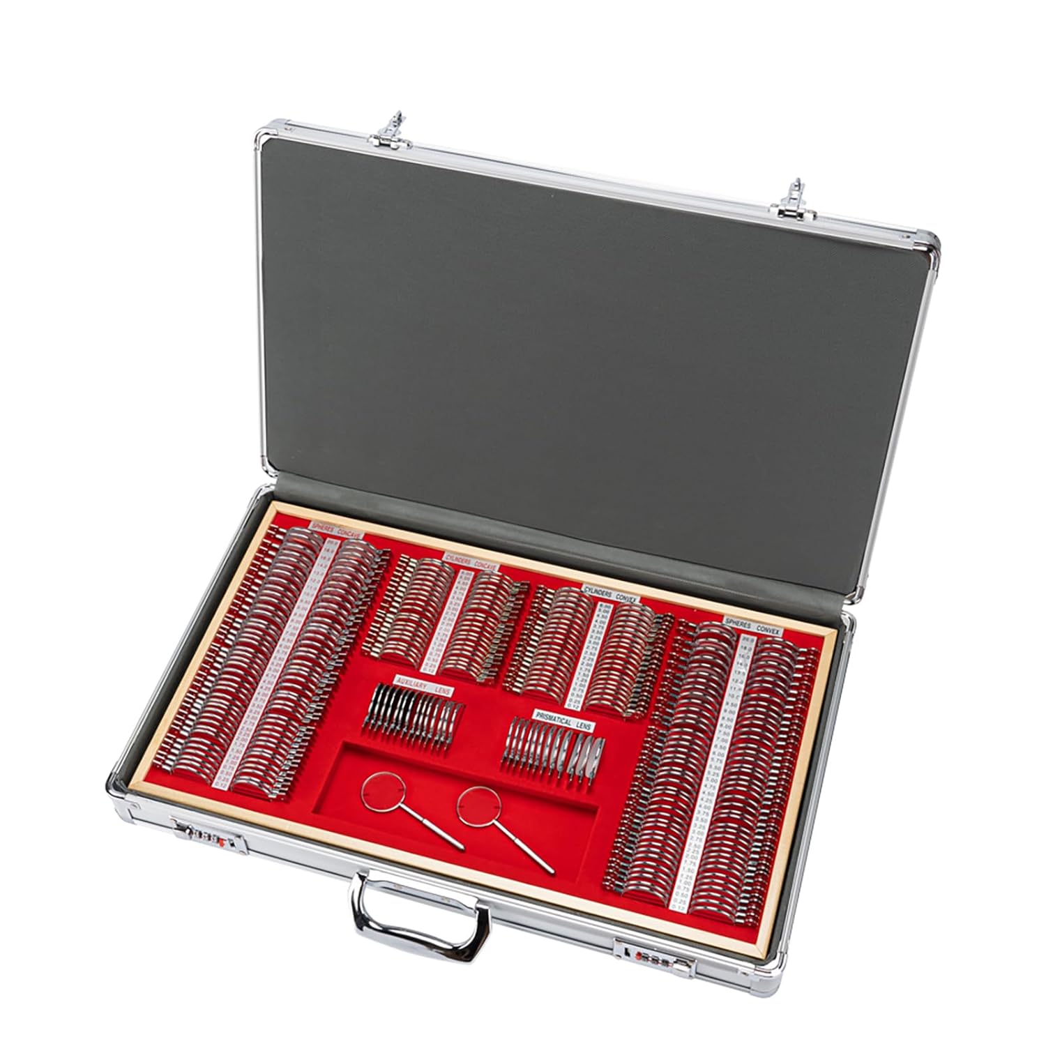 Optical Metal Rim Prism Trial Lens Set with 266pcs Lenses