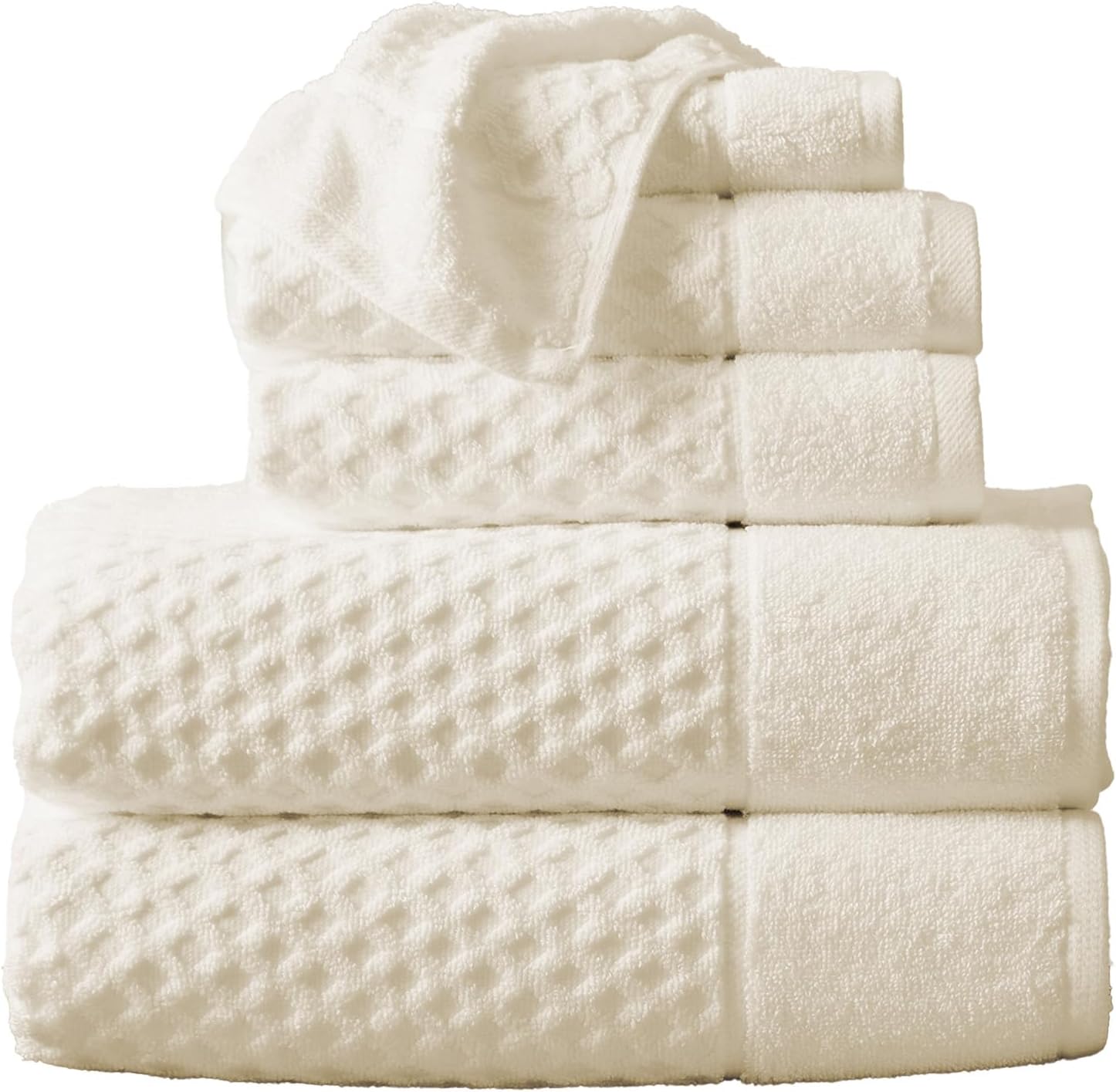 Great Bay Home Ivory Bath Towels Set - Soft, Absorbent, Durable
