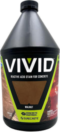 Vivid Acid Stain for Concrete - Walnut Color - 1-Gallon Size