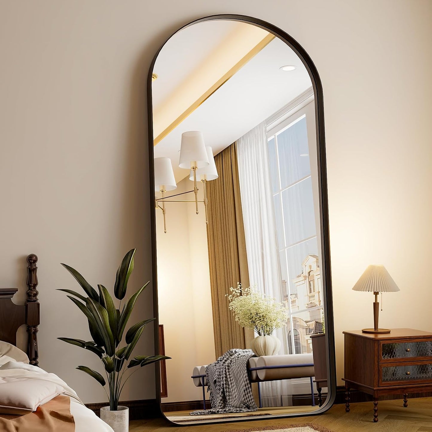 71in Full Length Mirror with Stand for Bedroom and Living Room