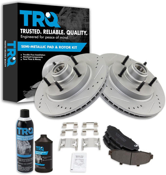 TRQ Front Performance Brake Pad & Rotor Kit for Ford F-150