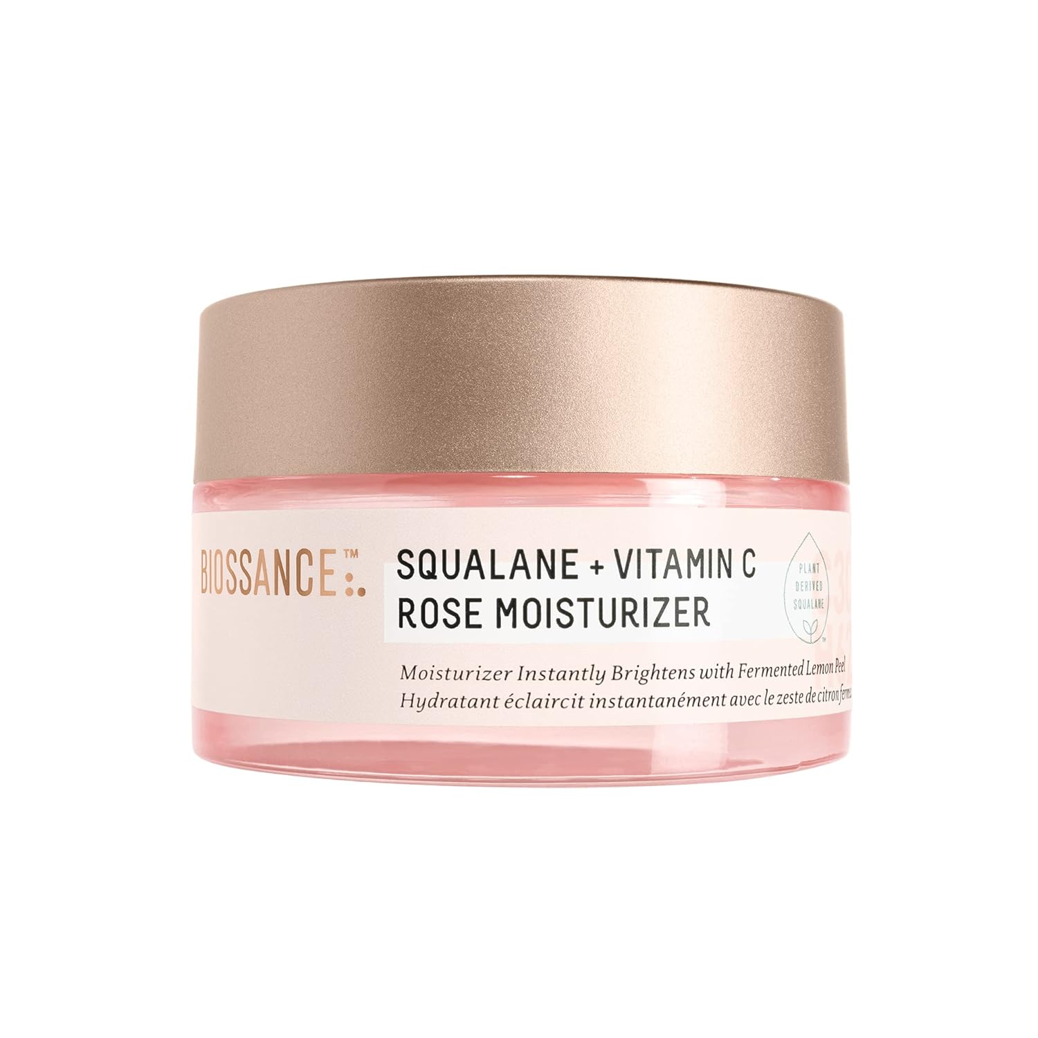 BIOSSANCE Squalane + Vitamin C Rose Face Moisturizer Review