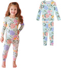 Posh Peanut Girls Pajamas - Silky Soft Bamboo Long Sleeve PJs