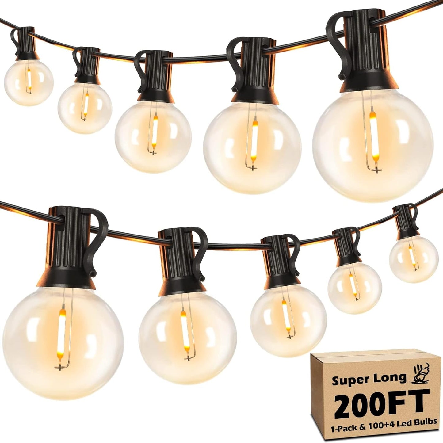 Brightever 200FT Outdoor String Lights for Perfect Ambiance