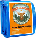 Heavy Duty Waterproof Blue Tarp for Outdoor and Camping Use