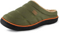 Quilted Slip-on Mens Slippers - Cozy Memory Foam Comfort