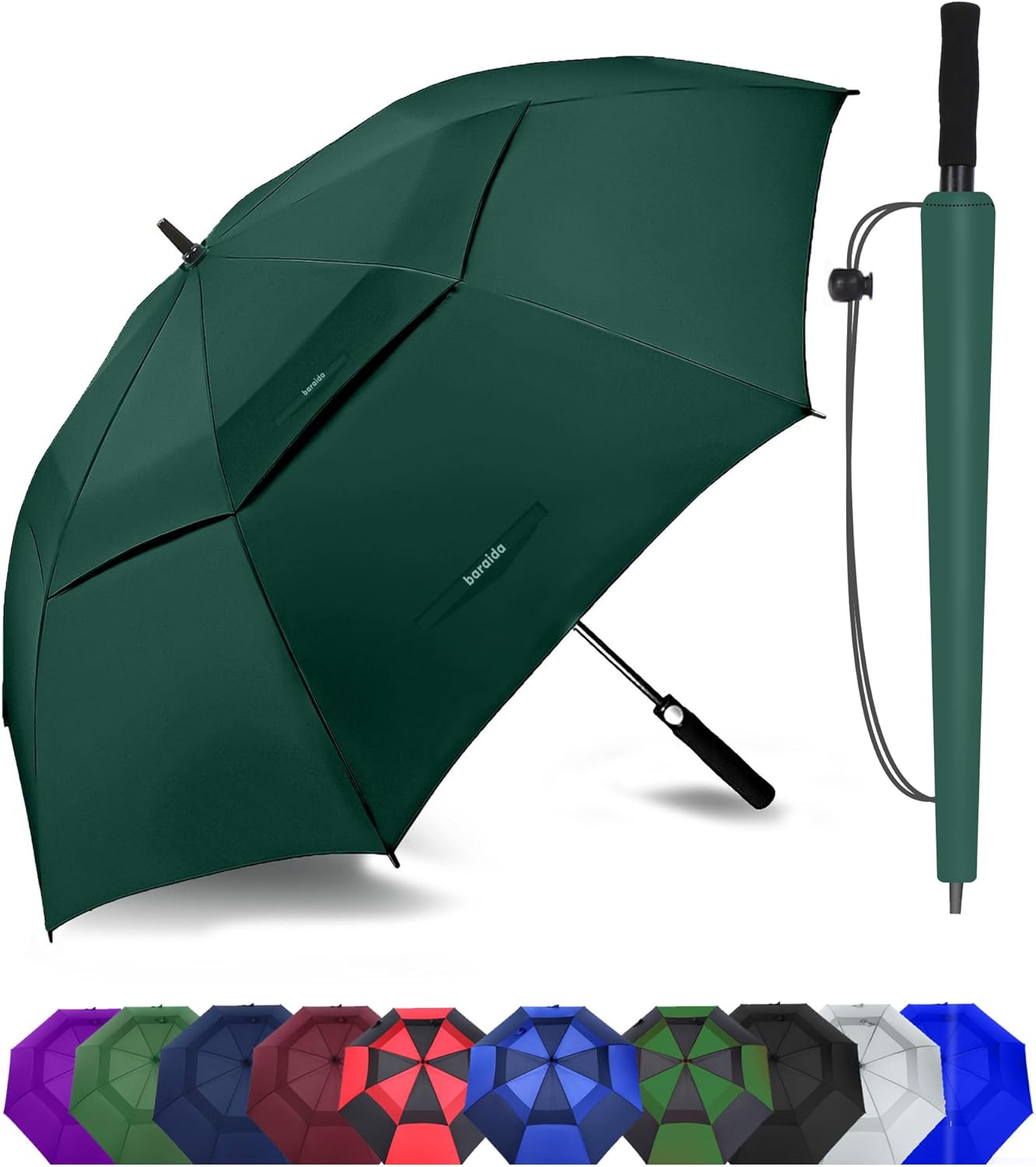 Extra Large Golf Umbrella 62/68/72 Inch for All Weather