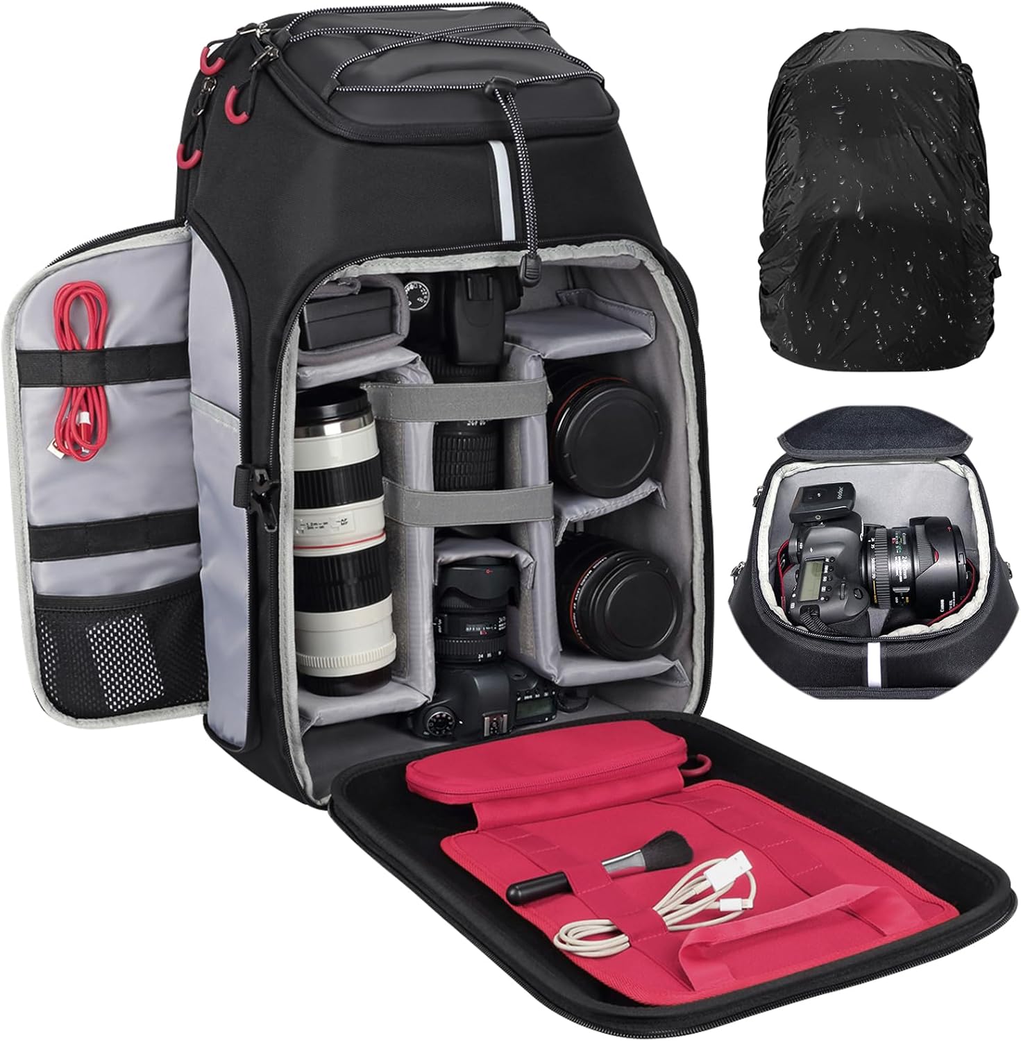 Endurax Camera Backpack for DSLR and Drone with Laptop Compartment