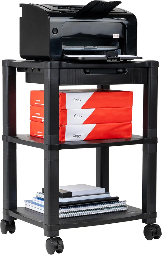 Mind Reader 3-Tier Rolling Printer Stand