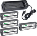 Kastar Battery x4 + Charger BG-CP200 for Canon SELPHY - Long Life Pack