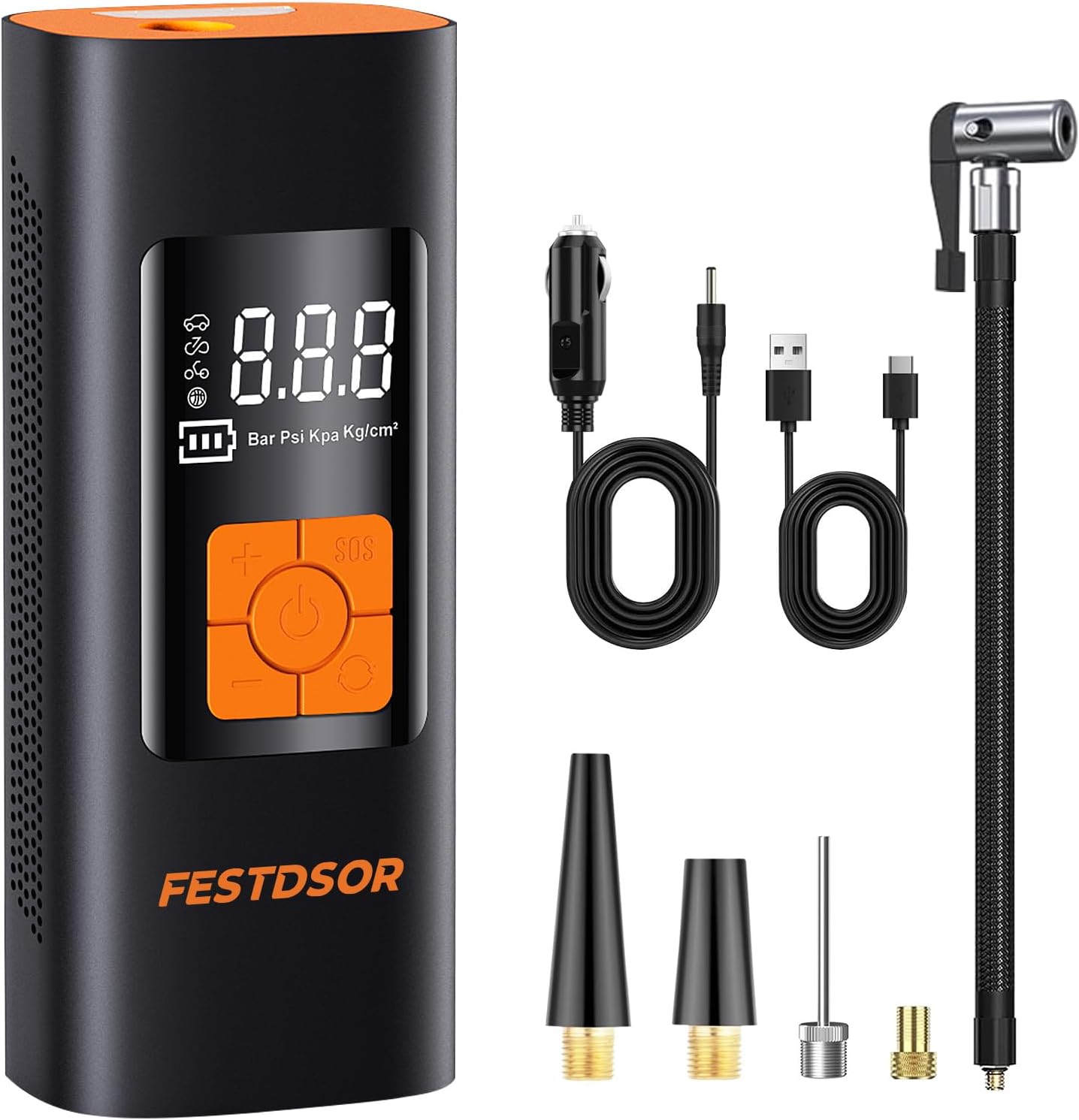 Portable 150 PSI Tire Inflator - Quick Air Pump