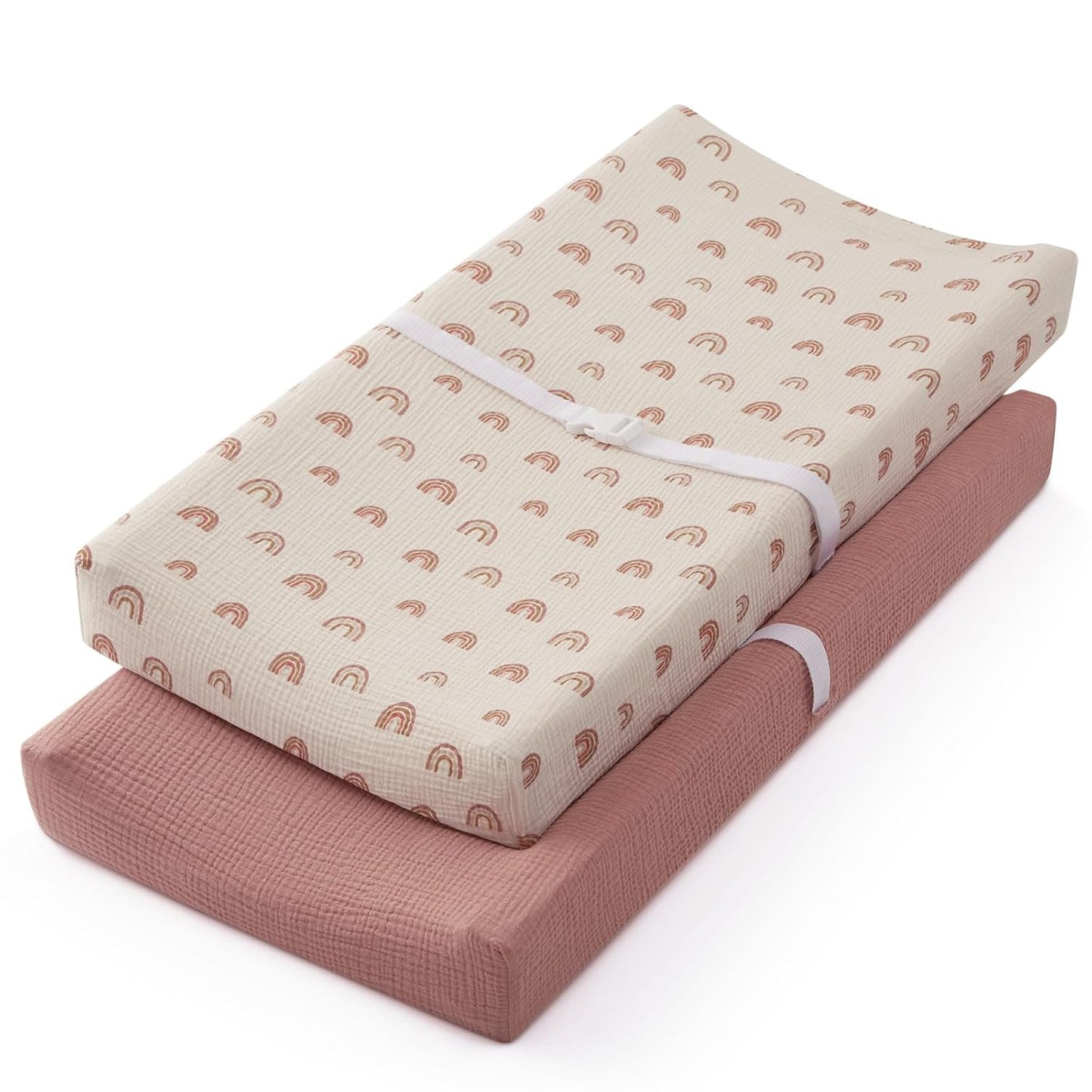 Soft Cotton Changing Pad Covers 2Pack, Blissful Diary