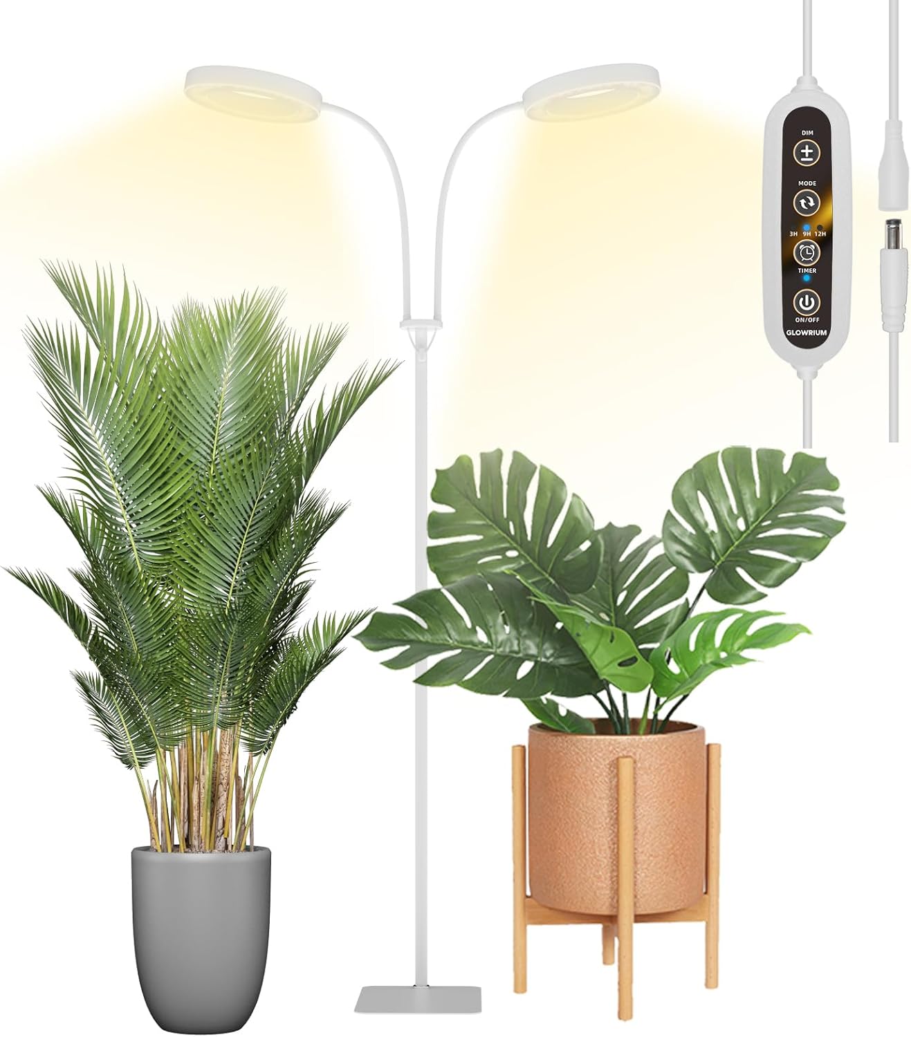 GLOWRIUM Grow Light with Stand for Indoor Plants - Full Spectrum
