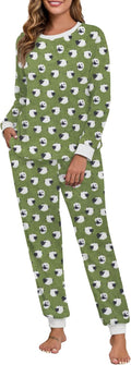 Fluffy Pajamas for Women Soft Fleece Warm Pajama Set - Cozy
