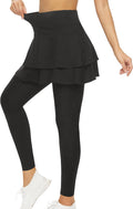 Women's Pocketed Tennis Skirt Leggings for Active Lifestyle by WOWENY