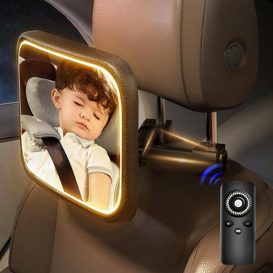Rechargeable Baby Car Mirror - Clear Vision