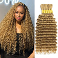 Human Braiding Hair Deep Wave 18 in 6-Bundle Pack - Boho Ombre Braids