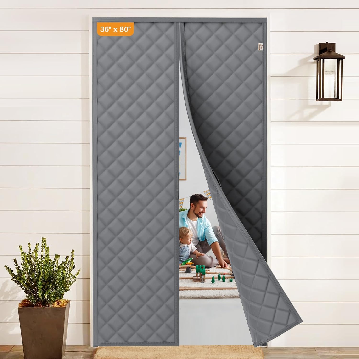 Yotache Magnetic Thermal Insulated Door Curtain for 36 x 80 in