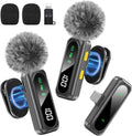 Wireless Microphone for iPhone iPad Android - Compact Lavalier Mic