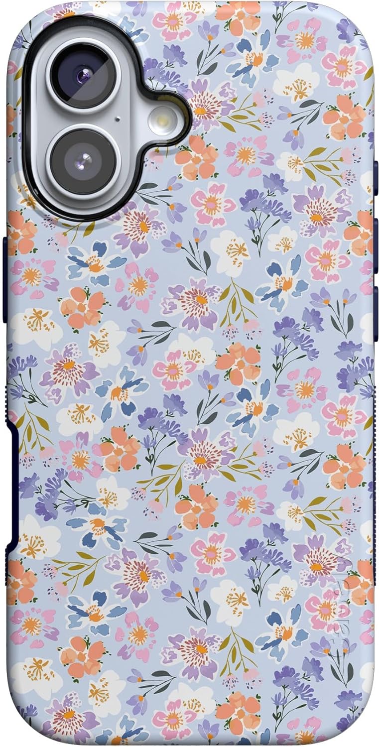 Bold Protective iPhone 17 Case with Poppy Meadows Design