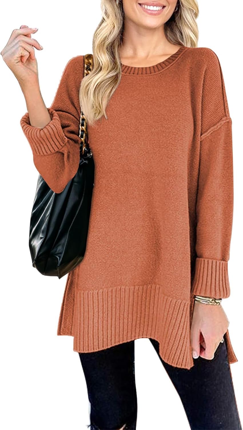 MEROKEETY Women's Oversized Pullover Sweater for Fall 2025